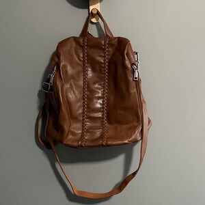 Elegant Brown Women's Backpack